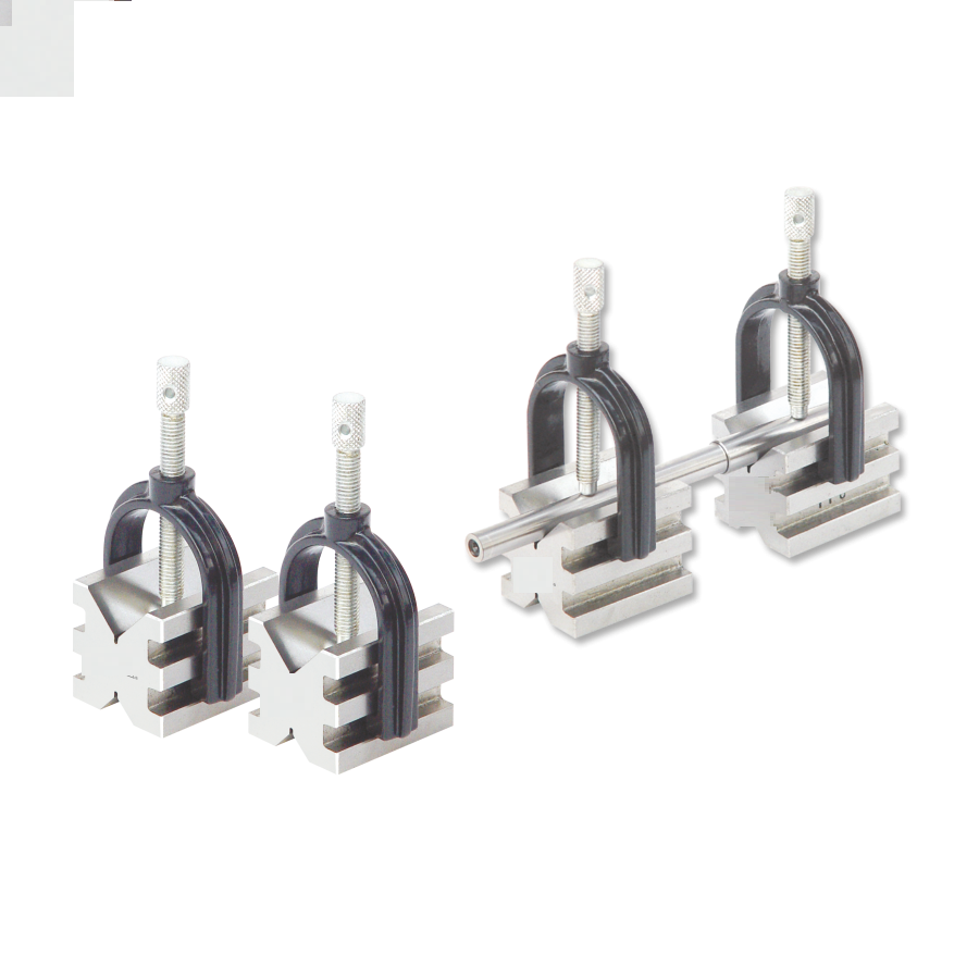 NON-MAGNETIC V BLOCKS WITH CLAMPS